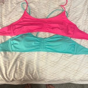 A set of bikini tops